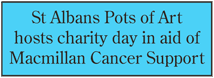 Pots of Art host Charity day for Macmillan 